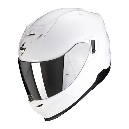 SCORPION EXO 520 EVO GLOSS WHITE Full Face Helmets Scorpion XS   - CorsaStradale.co.uk
