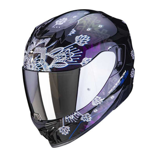 SCORPION EXO 520 EVO TINA BLACK CHAM Full Face Helmets Scorpion XS   - CorsaStradale.co.uk