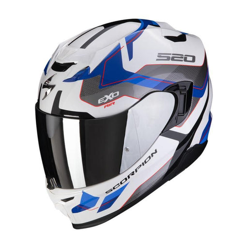 SCORPION EXO 520 EVO ELAN WHT/BLUE Full Face Helmets Scorpion XS   - CorsaStradale.co.uk