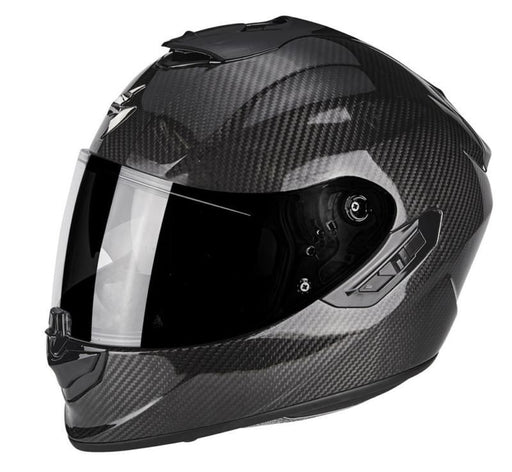 SCORPION EXO 1400 EVO PLAIN CARBON Full Face Helmets Scorpion XS   - CorsaStradale.co.uk