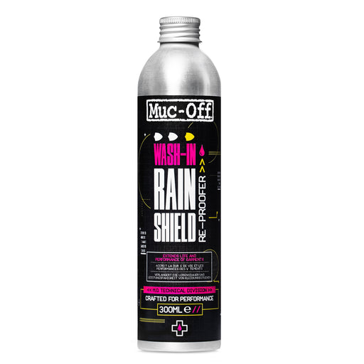 Muc-Off WASH-IN RAIN SHIELD RE-PROOFER 300ML Cleaning & Maintenance Muc-Off    - CorsaStradale.co.uk