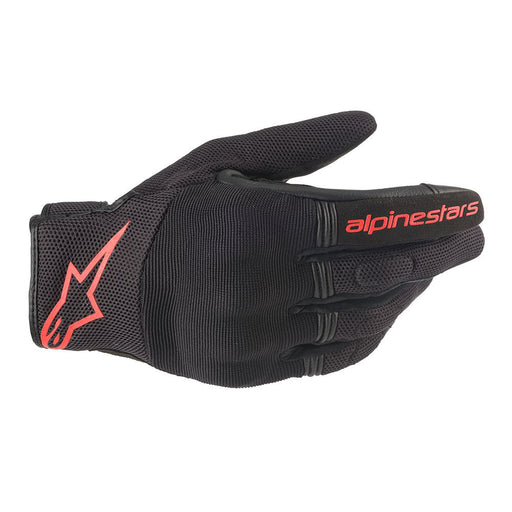 Alpinestars Copper Gloves Black & Red Fluo Gloves Alpinestars S   - CorsaStradale.co.uk