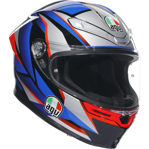 AGV K6-S SlashCut BlkBlueRed Full Face Helmets AGV XS   - CorsaStradale.co.uk