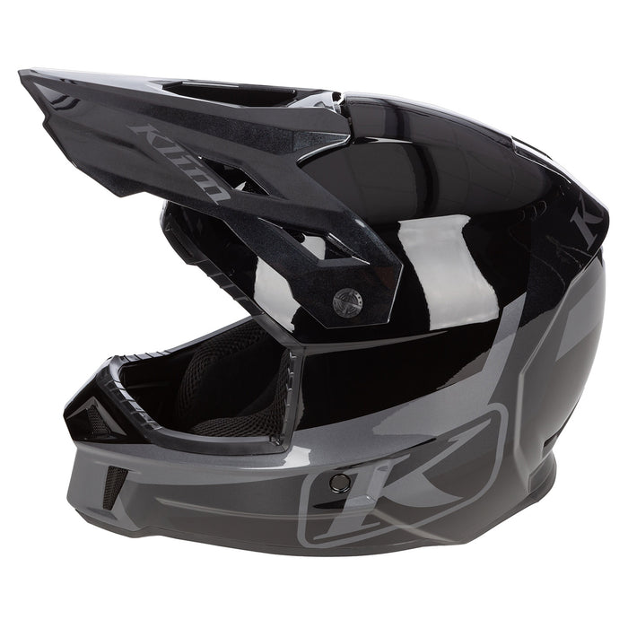 KLIM F3 ECE Elevate Black/Asphalt MX Helmets KLIM    - CorsaStradale.co.uk