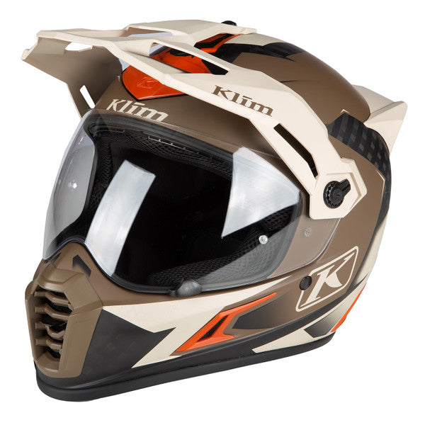 KLIM Krios Pro Charger Helmet ECE Adventure Helmets KLIM S Charger Peyote  - CorsaStradale.co.uk