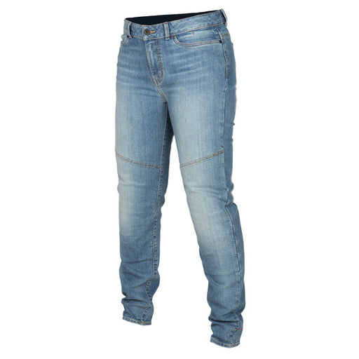 KLIM Ladies Betty Tapered Stretch Denim Jeans aramid jeans & leggings Klim Ice Blue 2us 6uk  - CorsaStradale.co.uk