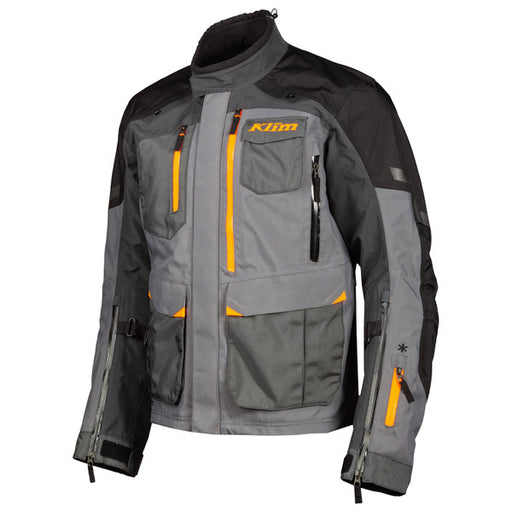KLIM Carlsbad Gore-Tex CE Textile Jacket Textile Jackets Klim S ASPHALT - STRIKE ORANGE  - CorsaStradale.co.uk