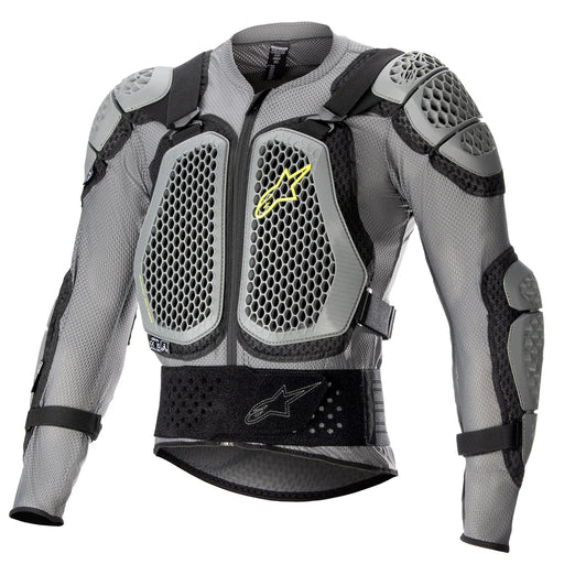 Alpinestars Bionic Action V2 Protect Jacket Grey Black Yellow Fluo MX Body Armour Alpinestars S   - CorsaStradale.co.uk