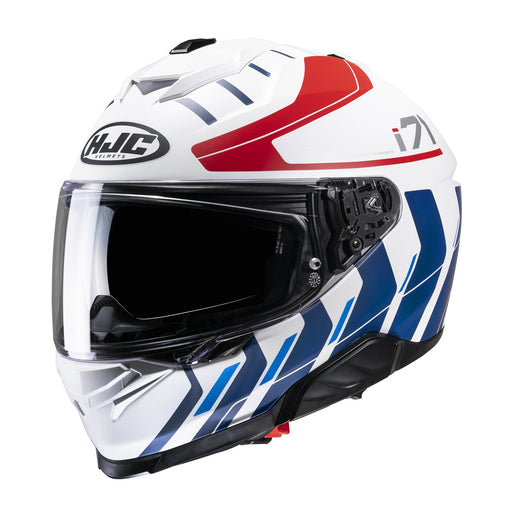 HJC I71 Simo MC21SF White Red Blue Full Face Helmets HJC XS   - CorsaStradale.co.uk