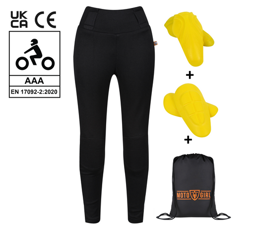 MotoGirl Sherrie Leggings aramid jeans & leggings MotoGirl UK4 Regular  - CorsaStradale.co.uk
