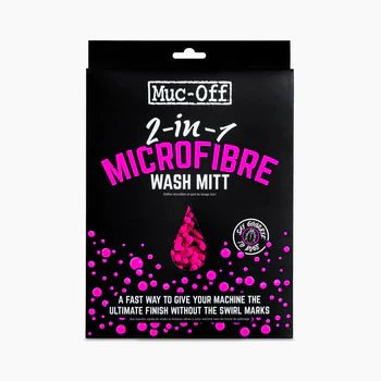 Muc-Off 2-IN-1 Microfibre Wash Mitt Cleaning & Maintenance Muc-Off    - CorsaStradale.co.uk