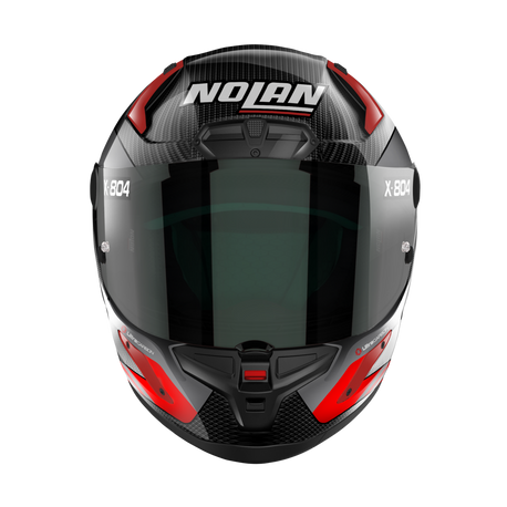 Nolan X Series X-804 RS ULTRA CARBON HOT LAP RED Full Face Helmets Nolan    - CorsaStradale.co.uk