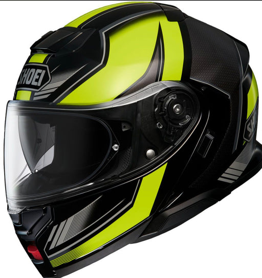 Shoei Neotec 3 Grasp TC3 Black Yellow Flip Front Helmets Shoei XS   - CorsaStradale.co.uk