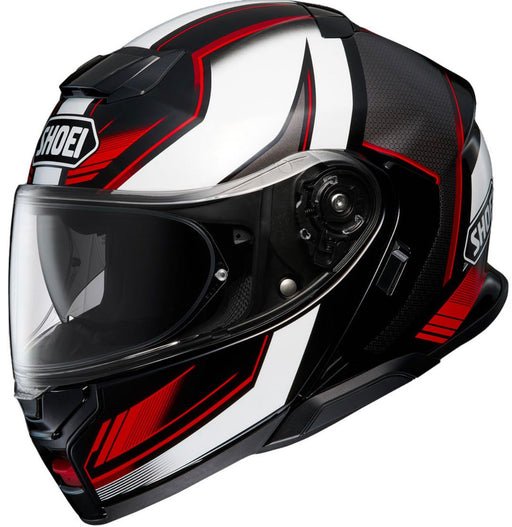 Shoei Neotec 3 Grasp TC5 Black White Red Flip Front Helmets Shoei XS   - CorsaStradale.co.uk