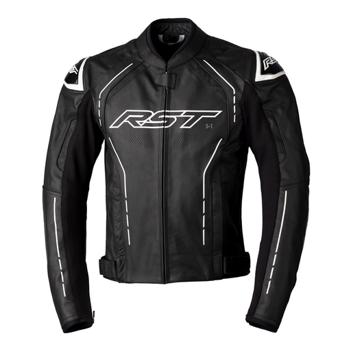 RST S1 CE MENS LEATHER JACKET Leather Jackets RST 40 White  - CorsaStradale.co.uk