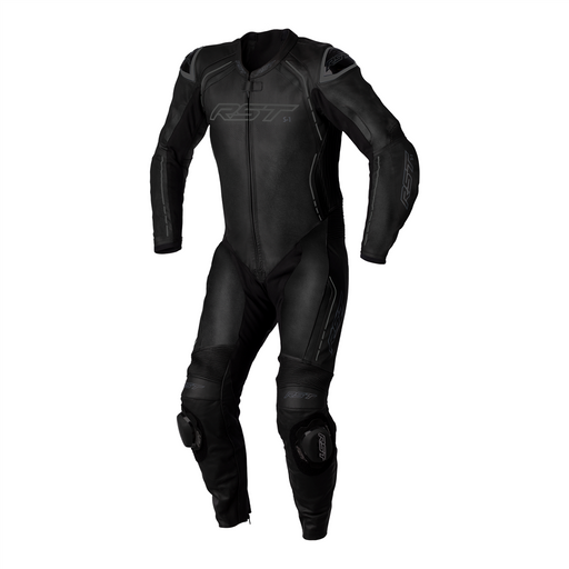 RST S1 CE MENS LEATHER SUIT 1Pc Leather Race Suit RST UK 38 Black  - CorsaStradale.co.uk