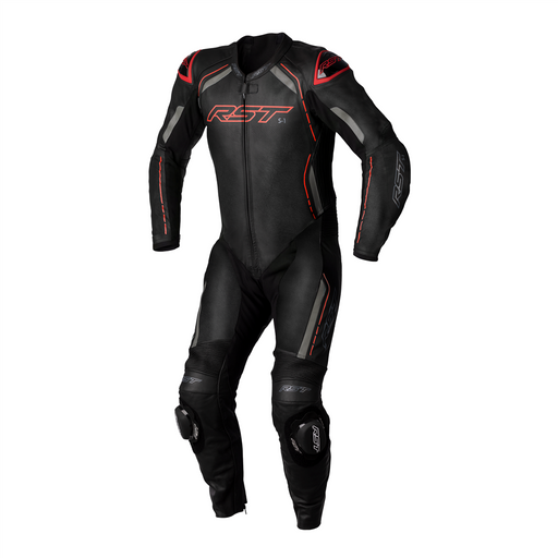 RST S1 CE MENS LEATHER SUIT 1Pc Leather Race Suit RST UK 38 Red  - CorsaStradale.co.uk