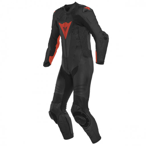 DAINESE LAGUNA SECA 5 1PC PF SUIT 628 BLACK/FLUO-RED 1Pc Leather Race Suit Dainese 44   - CorsaStradale.co.uk
