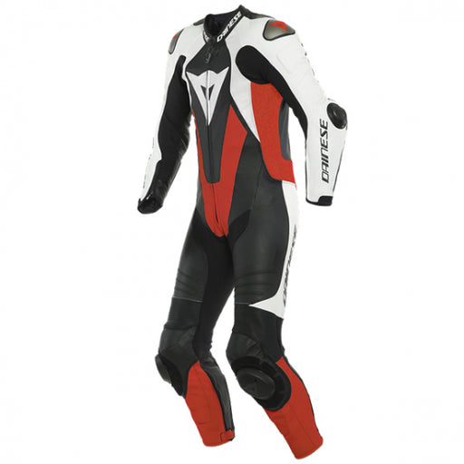 DAINESE LAGUNA SECA 5 1PC PF SUIT N32 BLACK/WHITE/FLUO-RED 1Pc Leather Race Suit Dainese 44   - CorsaStradale.co.uk