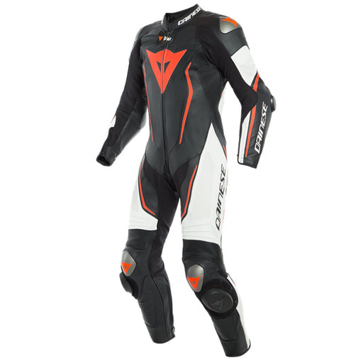 DAINESE MISANO 2 D-AIR PF 1P SUIT N32 BLACK/WHITE/RED 1Pc Leather Race Suit Dainese 44   - CorsaStradale.co.uk