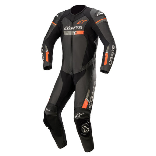 Alpinestars GP Force Chaser 1pc Leather Suit Black/RedFluro 1Pc Leather Race Suit Alpinestars 48   - CorsaStradale.co.uk