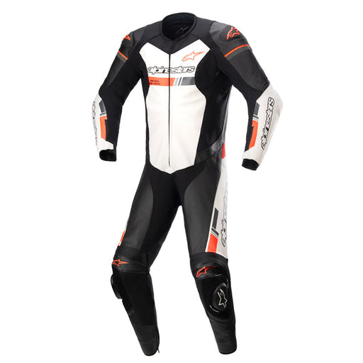 Alpinestars GP Force Chaser 1pc Leather Suit Black/White 1Pc Leather Race Suit Alpinestars 48   - CorsaStradale.co.uk