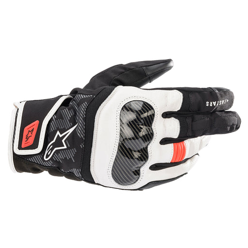 Alpinestars SMX Z Drystar Gloves Black White & Red Fluo Gloves Alpinestars S   - CorsaStradale.co.uk