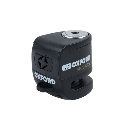 Oxford Micro XA5 Alarm Disc Lock Black/Black Locks Oxford    - CorsaStradale.co.uk