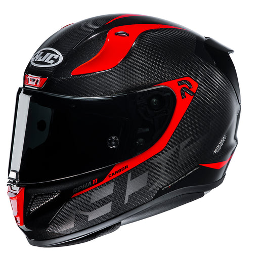 HJC RPHA 11 Bleer Carbon MC1 Red Full Face Helmets HJC XS   - CorsaStradale.co.uk