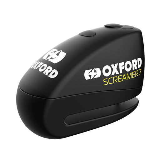 Oxford Screamer7 Alarm Disc Lock Black/Black Locks Oxford    - CorsaStradale.co.uk