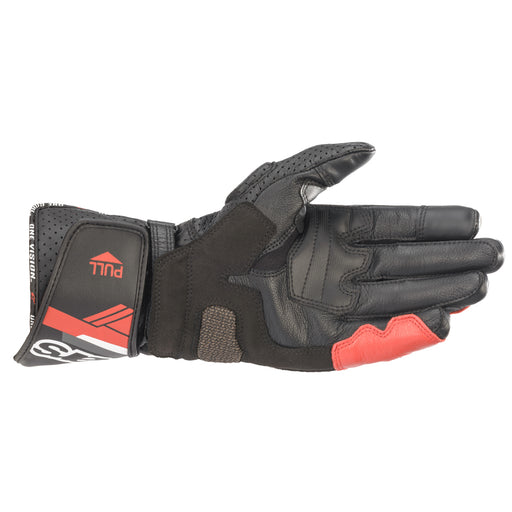 Alpinestars SP-8 V3 Leather Gloves Black/White/Red Gloves Alpinestars    - CorsaStradale.co.uk