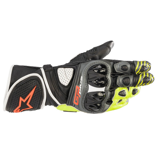 Alpinestars Gp Plus R V2 Gloves Metal Grey Black Yell Red Fluo Gloves Alpinestars S   - CorsaStradale.co.uk