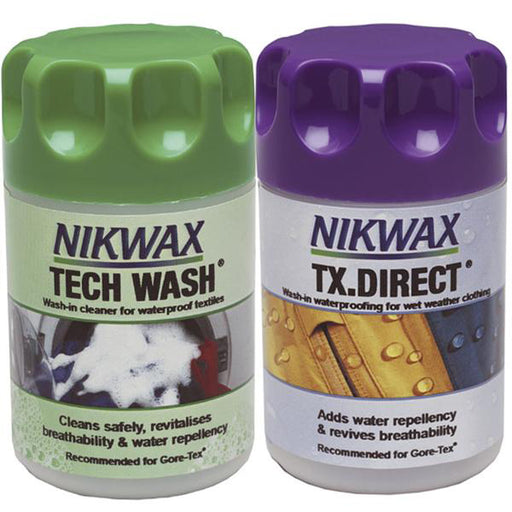 Nikwax TX Direct Wash In/Tech Wash 300ml Twin Pack Cleaning & Maintenance NikWax    - CorsaStradale.co.uk