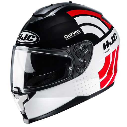 HJC C70 Curves MC1 Red Full Face Helmets HJC XS   - CorsaStradale.co.uk